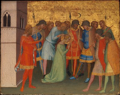Saint Reparata İnfaza Hazırlanıyor, c.1327-48 (ahşapta tempera) by Bernardo Daddi