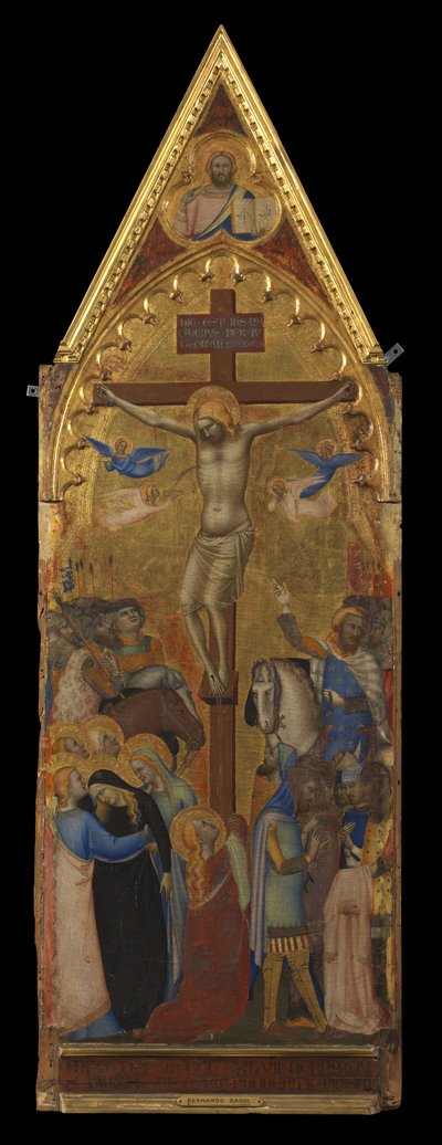 Çarmıha Gerilme (orta panel) (düz) by Bernardo Daddi