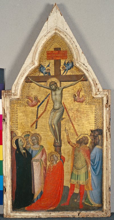 Çarmıha Gerilme, c.1340 (kavak ağacı üzerinde tempera) by Bernardo Daddi