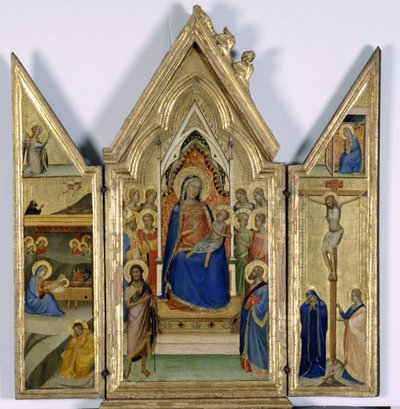 Madonna ve Çocuk ile Üç Parça; by Bernardo Daddi