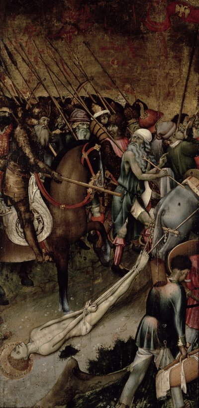 Aziz George Şehitliği, c.1435 (panelde yağlı boya) by Bernardo Martorell