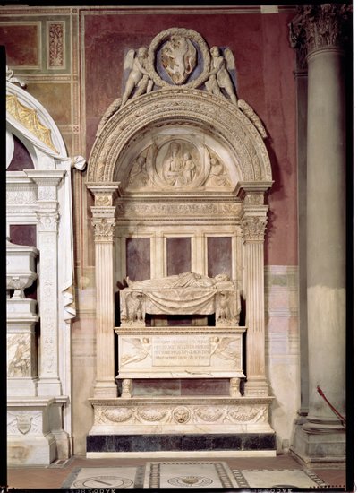 Leonardo Bruni'nin Mezarı (1369-144) 1446-50 (mermer) by Bernardo Rossellino