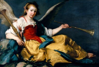 Bir Şöhret Alegorisi by Bernardo Strozzi