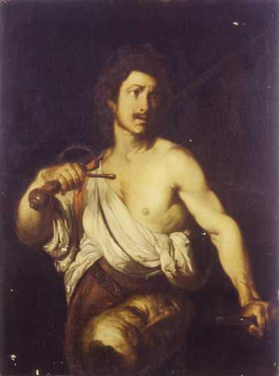 Goliath Başkanı ile David, c. 1635 by Bernardo Strozzi