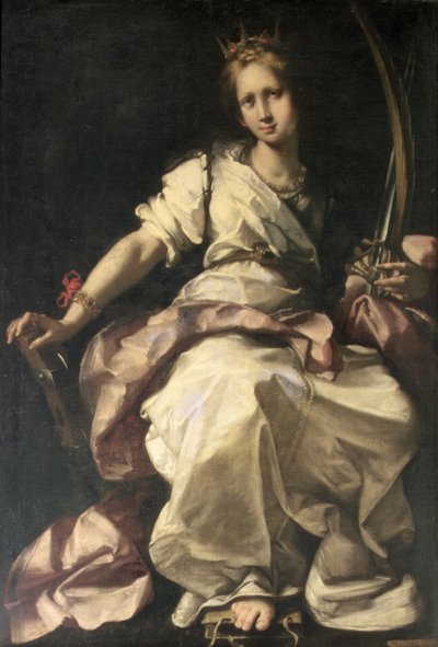 İskenderiyeli Aziz Catherine by Bernardo Strozzi