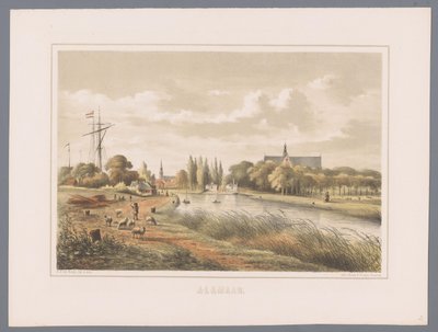 Alkmaar Alkmaar'da şehir manzarası (nesne üzerinde seri başlığı) by Bernardus Gerardus ten Berge