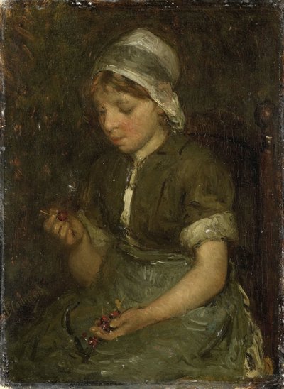 Kirazlı Kız by Bernardus Johannes Blommers