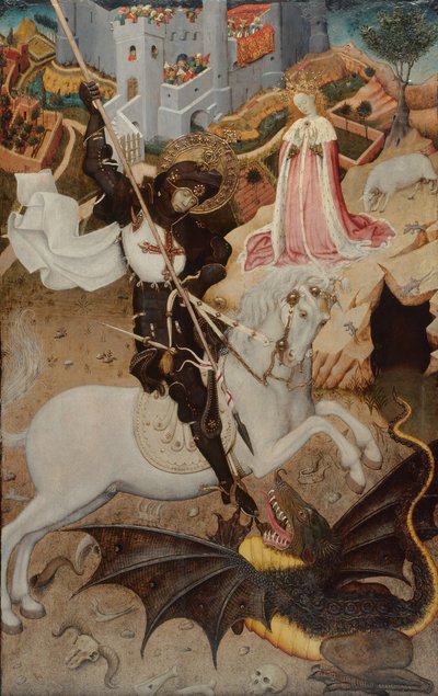 Aziz George Ejderhayı Öldürüyor, 1434-1435 by Bernat Martorell the Elder