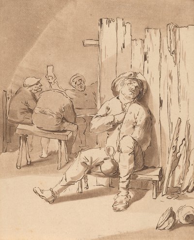 Bir Handaki Sarhoş Köylü, 1775. by Bernhard Schreuder
