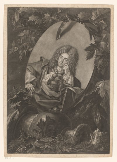 Portret van Christoph Ludwig Agricola by Bernhard Vogel