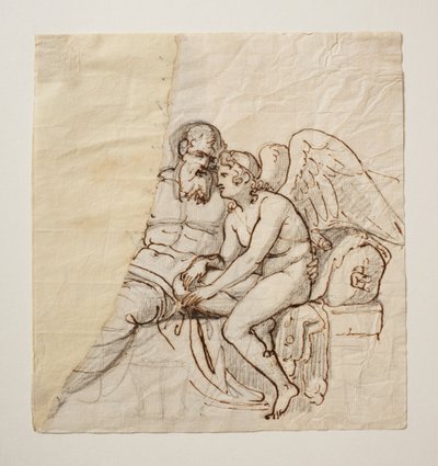 Aşk tanrısı ve Anacreon by Bertel Thorvaldsen