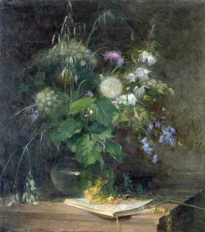 Cam Vazoda Kır Çiçekleri by Bertha Wegmann