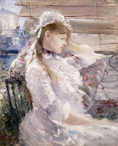 Perde Arkası, 1879 by Berthe Morisot