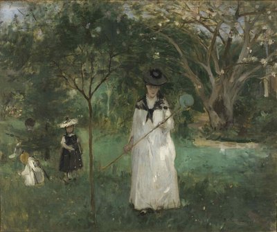 Kelebek Avı, 1874. by Berthe Morisot