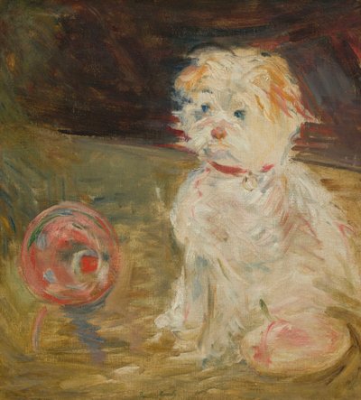 Top köpek. by Berthe Morisot