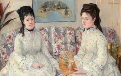 Kız kardeşler. 1869 by Berthe Morisot
