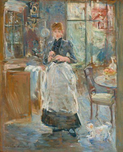 Yemek Odasında, 1886. by Berthe Morisot
