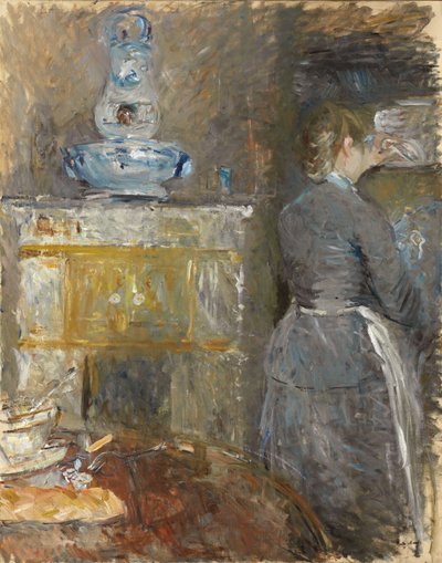 Yemek odasında; Yemek odasında, 1880 by Berthe Morisot
