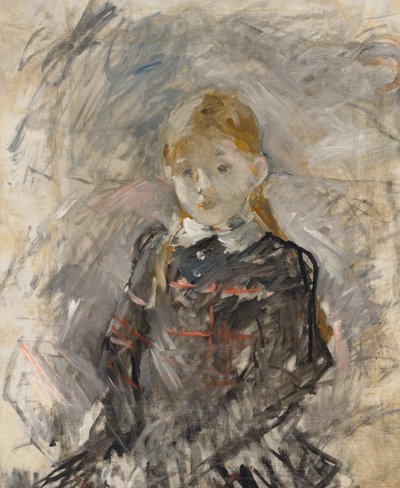 Sarı Saçlı Küçük Kız by Berthe Morisot