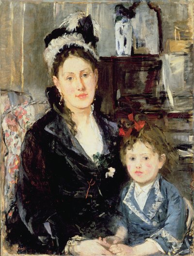 Madam Boursier ve Kızı by Berthe Morisot