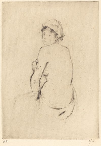 Çıplak, 18881890. by Berthe Morisot