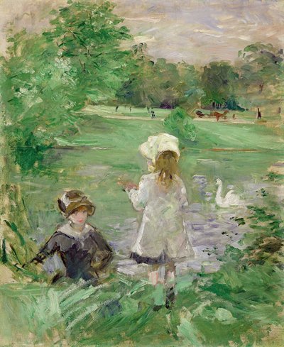 Göl kenarında, 1883 by Berthe Morisot