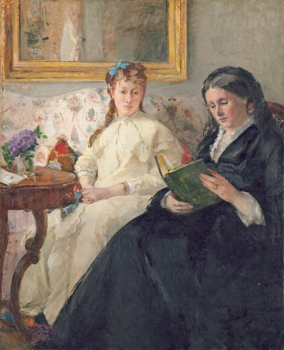 Sanatçının Annesi ve Kızkardeşinin Portresi by Berthe Morisot