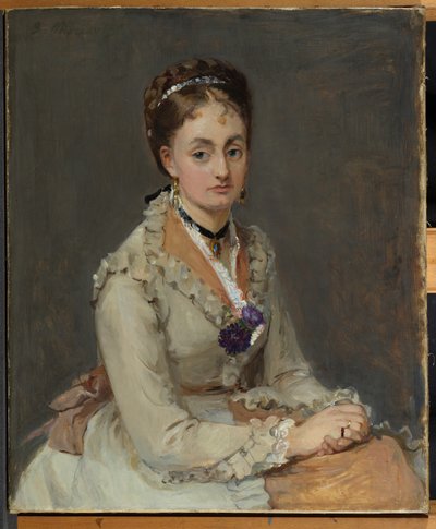 Sanatçıların Portresi Kızkardeş, Madam Edma Pontillon, c.1872-75 by Berthe Morisot