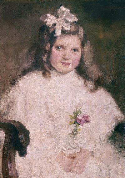 KIZININ PORTRESİ - XIX YÜZYIL - FRANSIZ İZLENİMİ by Berthe Morisot