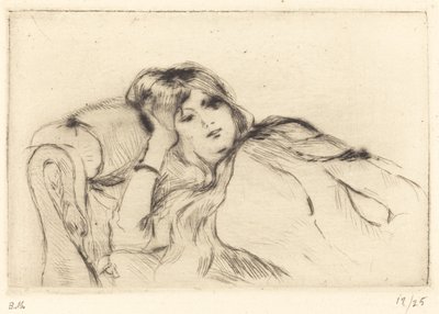 Dinlenme, 18881890. by Berthe Morisot