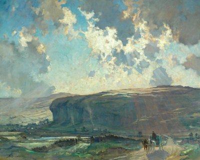 Majestelerinin Postası, Kilnsey Crag by Bertram Priestman