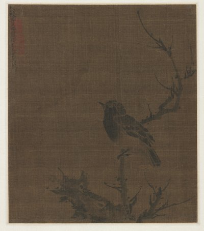 Prunus Dalında Uyuyan Kuş by Bian Wenjin