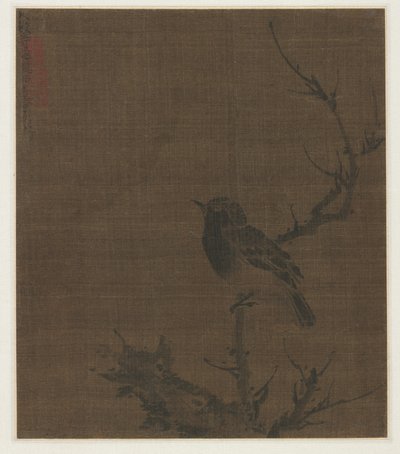 Prunus Dalında Uyuyan Kuş, 1400