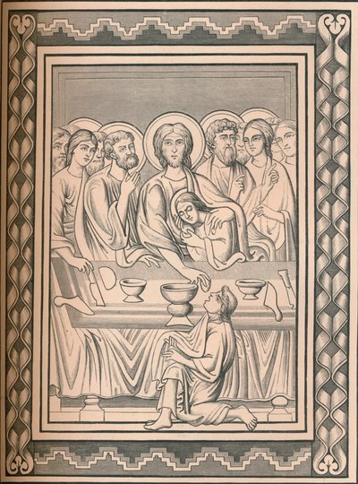 İsa ve azizler, 12. yüzyıl, 1849. by Bisson and Cottard