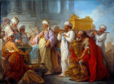 İttifak Sandığı önünde Süleyman boyama Blaise Nicolas Le Sueur (1716-1783) 1747 Güneş. 0.96x1.27 m Caen, Güzel Sanatlar Müzesi by Blaise Nicolas Le Sueur