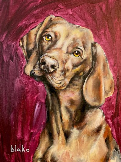 Dogs Rule, 2021 dolayları (Tuval üzerine akrilik) by Blake Munch