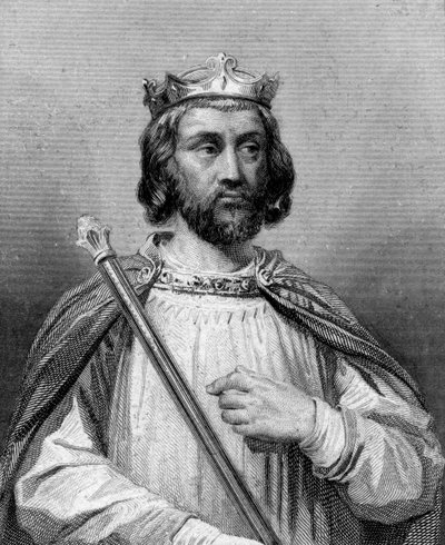 Frank Kralı III. Clotaire, 19. yüzyıl. by Blanchard
