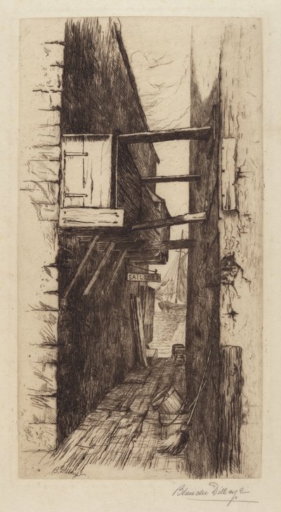 İsimsiz (Liman Manzaralı Geçit) by Blanche Dillaye