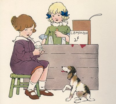 Genç Kızlar Limonata Standında by Blanche Fisher Wright