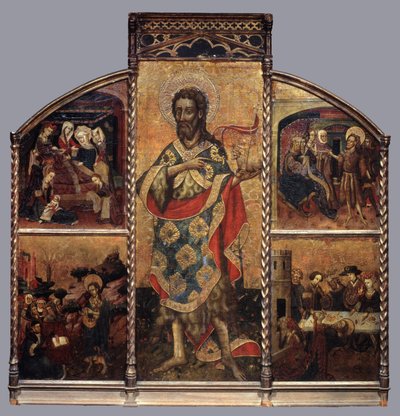 Vaftizci Yahya Altarpiece, c.1440 (panelde tempera) by Blasco de Granen