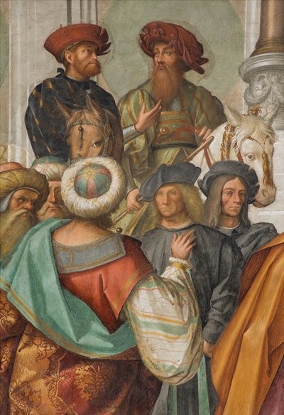 Orta Nef, İkinci Kuzey Açıklığı, Bakirenin Evliliği, Boccaccio Boccaccino 1514-15, Detay by Boccaccio Boccaccino