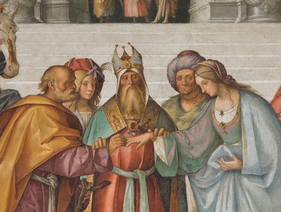 Orta Nef, İkinci Kuzey Açıklığı, Bakirenin Evliliği, Boccaccio Boccaccino 1514-15, Detay by Boccaccio Boccaccino