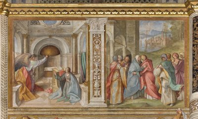 Orta Nef, Üçüncü Kuzey Açıklığı, Müjde, Ziyaret, Boccaccio Boccaccino 1516-17 by Boccaccio Boccaccino