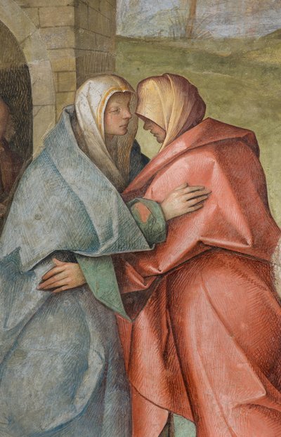 Orta Nef, Üçüncü Kuzey Açıklığı, Ziyaret, Boccaccio Boccaccino 1516-17, Detay by Boccaccio Boccaccino