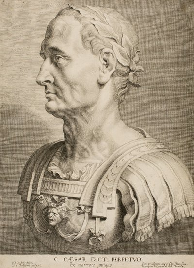 Julius Caesar, Daimi Diktatör, On İki Ünlü Yunan ve Romalı Adamdan, c.1633 by Boetius Adams Bolswert