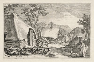 Çiftlik Evleri ile Peyzaj by Boetius Adams Bolswert