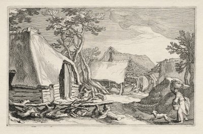 Çiftlik Evleriyle Peyzaj, 1613-1614. by Boetius Adams Bolswert
