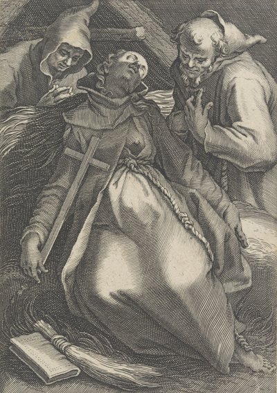Sancta Euphrolyna, Kadın Hermits serisinden, 1600-1633 by Boetius Adams Bolswert