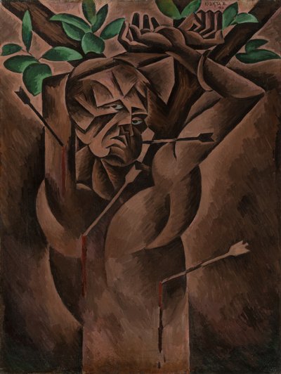 Aziz Sebastian, 1912 by Bohumil Kubišta