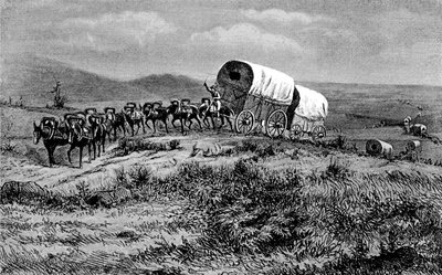 Vahşi Batı - batıya giden katır treni by Bohuslav Kroupa